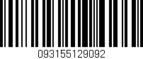 Código de barras (EAN, GTIN, SKU, ISBN): '093155129092'
