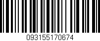 Código de barras (EAN, GTIN, SKU, ISBN): '093155170674'