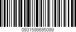 Código de barras (EAN, GTIN, SKU, ISBN): '0931598685099'