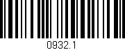 Código de barras (EAN, GTIN, SKU, ISBN): '0932.1'