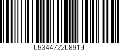 Código de barras (EAN, GTIN, SKU, ISBN): '0934472208919'
