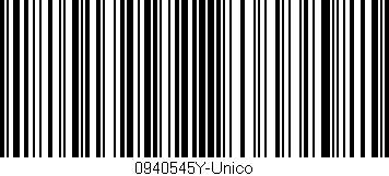 Código de barras (EAN, GTIN, SKU, ISBN): '0940545Y-Unico'