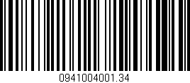 Código de barras (EAN, GTIN, SKU, ISBN): '0941004001.34'