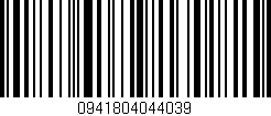 Código de barras (EAN, GTIN, SKU, ISBN): '0941804044039'