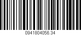 Código de barras (EAN, GTIN, SKU, ISBN): '0941804056.34'