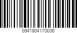 Código de barras (EAN, GTIN, SKU, ISBN): '0941804173036'