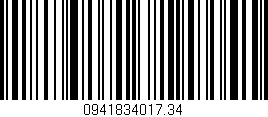 Código de barras (EAN, GTIN, SKU, ISBN): '0941834017.34'