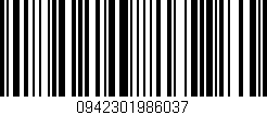 Código de barras (EAN, GTIN, SKU, ISBN): '0942301986037'