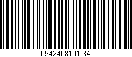Código de barras (EAN, GTIN, SKU, ISBN): '0942408101.34'