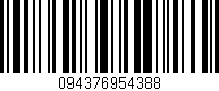 Código de barras (EAN, GTIN, SKU, ISBN): '094376954388'