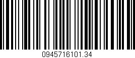 Código de barras (EAN, GTIN, SKU, ISBN): '0945716101.34'