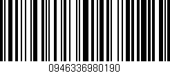 Código de barras (EAN, GTIN, SKU, ISBN): '0946336980190'