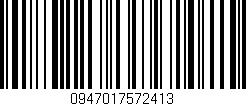 Código de barras (EAN, GTIN, SKU, ISBN): '0947017572413'