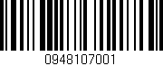 Código de barras (EAN, GTIN, SKU, ISBN): '0948107001'