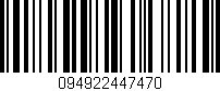 Código de barras (EAN, GTIN, SKU, ISBN): '094922447470'