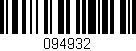 Código de barras (EAN, GTIN, SKU, ISBN): '094932'