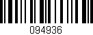 Código de barras (EAN, GTIN, SKU, ISBN): '094936'
