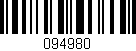 Código de barras (EAN, GTIN, SKU, ISBN): '094980'
