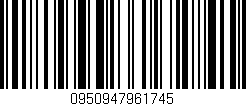 Código de barras (EAN, GTIN, SKU, ISBN): '0950947961745'