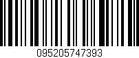 Código de barras (EAN, GTIN, SKU, ISBN): '095205747393'