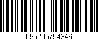 Código de barras (EAN, GTIN, SKU, ISBN): '095205754346'