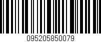 Código de barras (EAN, GTIN, SKU, ISBN): '095205850079'