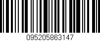 Código de barras (EAN, GTIN, SKU, ISBN): '095205863147'