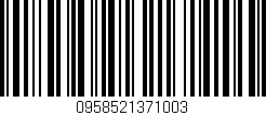 Código de barras (EAN, GTIN, SKU, ISBN): '0958521371003'