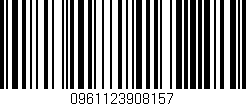 Código de barras (EAN, GTIN, SKU, ISBN): '0961123908157'