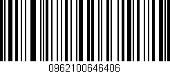 Código de barras (EAN, GTIN, SKU, ISBN): '0962100646406'