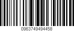 Código de barras (EAN, GTIN, SKU, ISBN): '0963749494458'