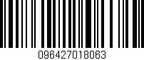 Código de barras (EAN, GTIN, SKU, ISBN): '096427018063'
