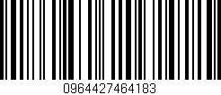 Código de barras (EAN, GTIN, SKU, ISBN): '0964427464183'