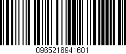 Código de barras (EAN, GTIN, SKU, ISBN): '0965216941601'