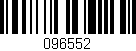 Código de barras (EAN, GTIN, SKU, ISBN): '096552'