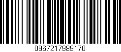 Código de barras (EAN, GTIN, SKU, ISBN): '0967217989170'