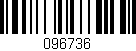 Código de barras (EAN, GTIN, SKU, ISBN): '096736'