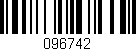 Código de barras (EAN, GTIN, SKU, ISBN): '096742'