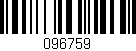 Código de barras (EAN, GTIN, SKU, ISBN): '096759'
