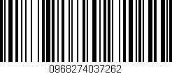 Código de barras (EAN, GTIN, SKU, ISBN): '0968274037262'