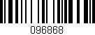 Código de barras (EAN, GTIN, SKU, ISBN): '096868'