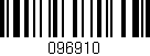Código de barras (EAN, GTIN, SKU, ISBN): '096910'