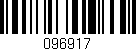 Código de barras (EAN, GTIN, SKU, ISBN): '096917'