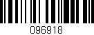 Código de barras (EAN, GTIN, SKU, ISBN): '096918'