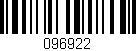 Código de barras (EAN, GTIN, SKU, ISBN): '096922'
