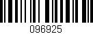 Código de barras (EAN, GTIN, SKU, ISBN): '096925'