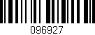Código de barras (EAN, GTIN, SKU, ISBN): '096927'