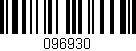 Código de barras (EAN, GTIN, SKU, ISBN): '096930'