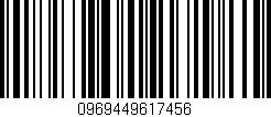 Código de barras (EAN, GTIN, SKU, ISBN): '0969449617456'