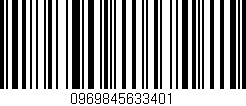 Código de barras (EAN, GTIN, SKU, ISBN): '0969845633401'